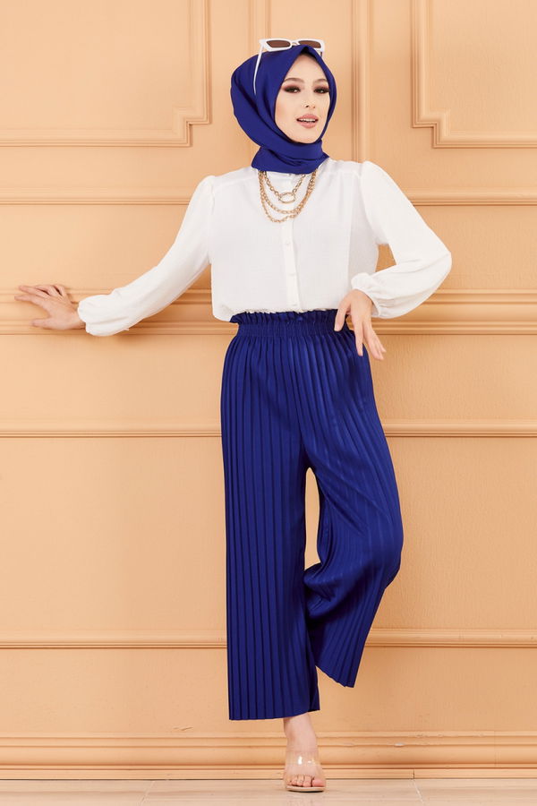 PILISELI PANTOLON Mavi - 8705 MAVİ