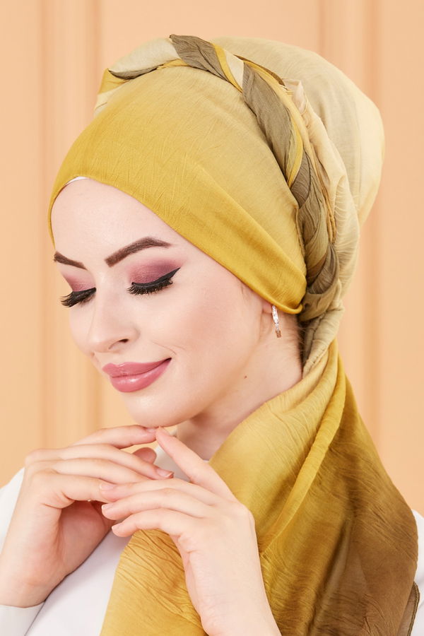 Pılıselı Dolama Sal Sarı - 20124 Sarı
