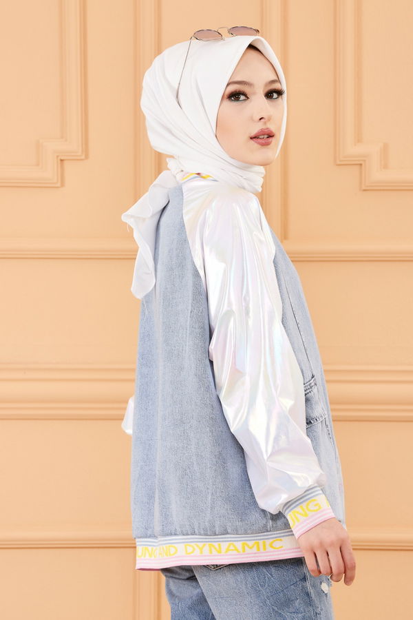 OVERSIZE CEKET Mavi - 20368
