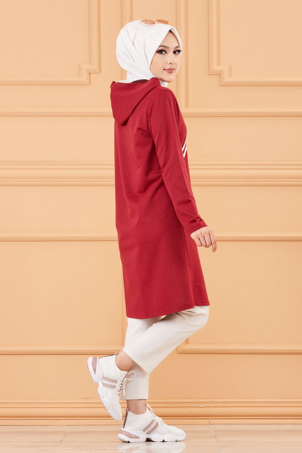 Şeritli Kap Bordo - 4121 BORDO