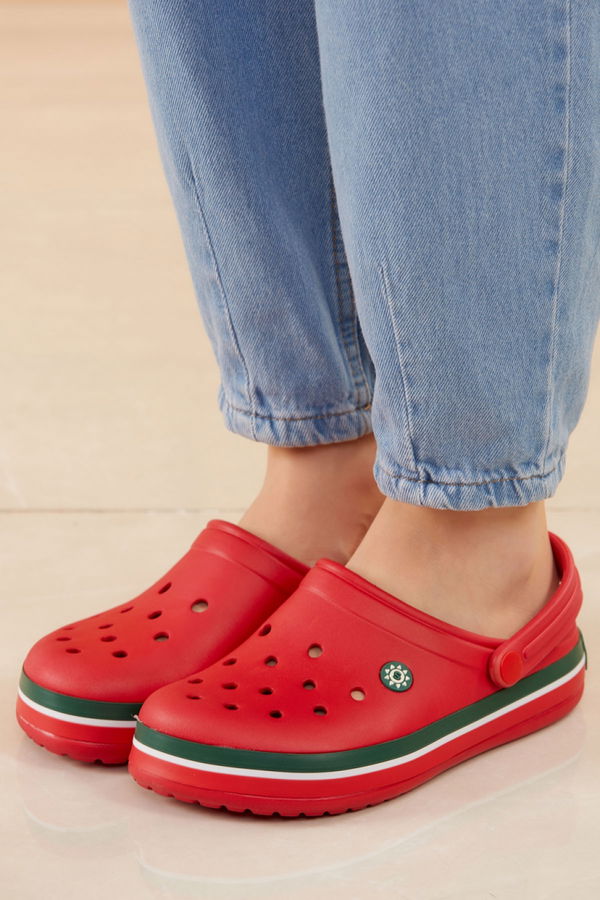 Kadın Kırmızı CROCS TERLIK - 20604 Kırmızı