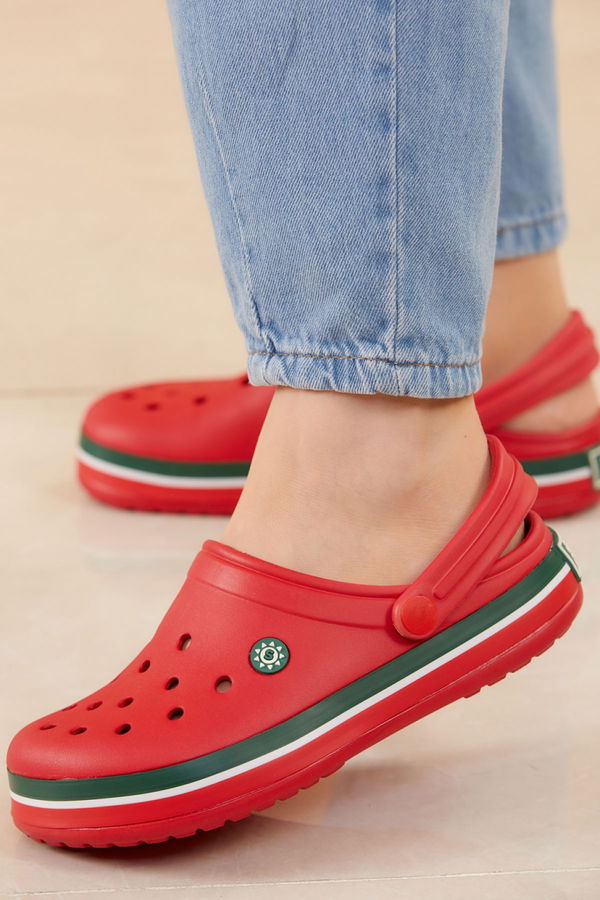 Kadın Kırmızı CROCS TERLIK - 20604 Kırmızı