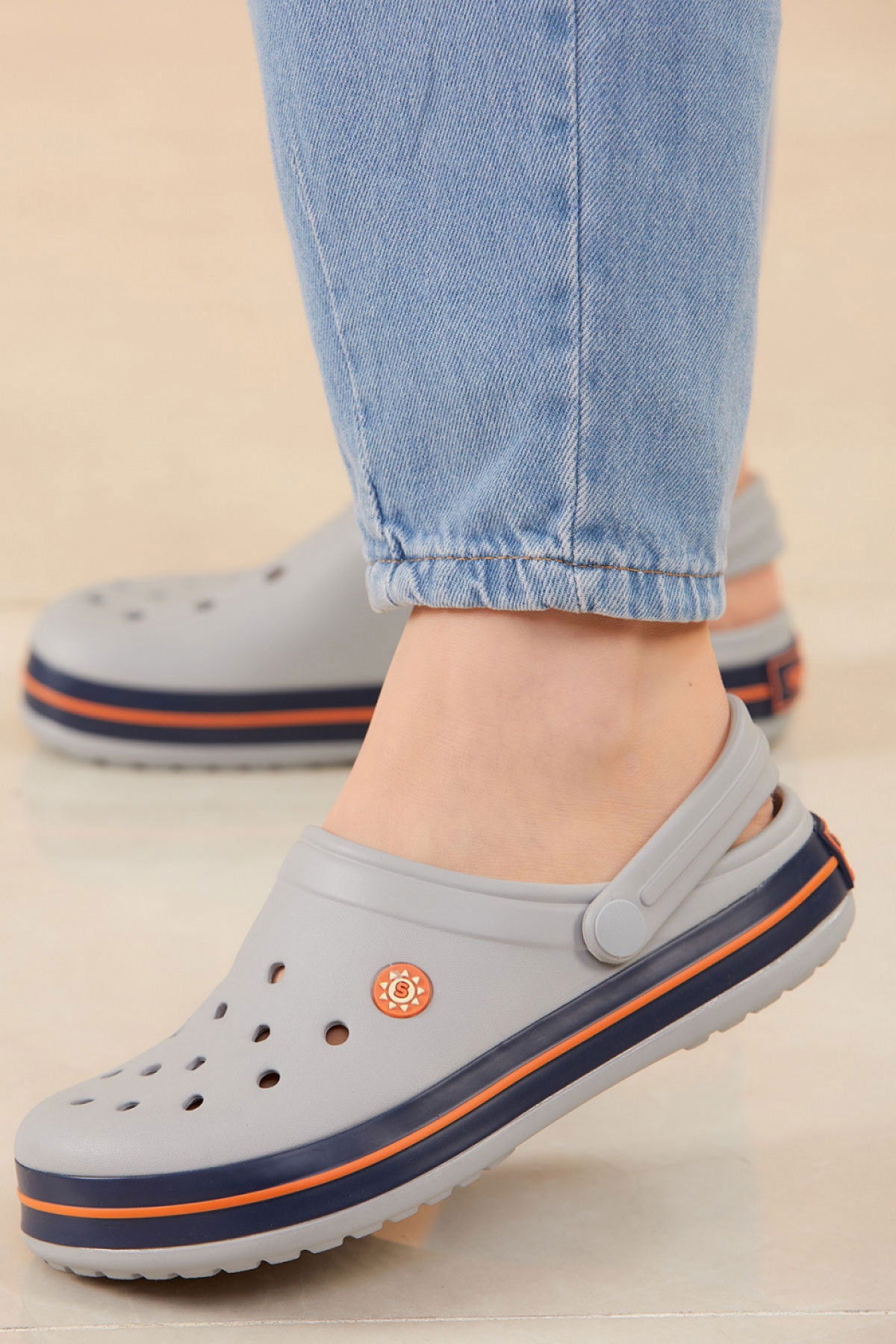 Kadın Gri CROCS TERLIK - 20604