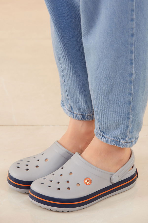 Kadın Gri CROCS TERLIK - 20604