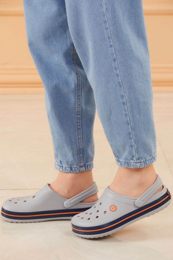 Kadın Gri CROCS TERLIK - 20604
