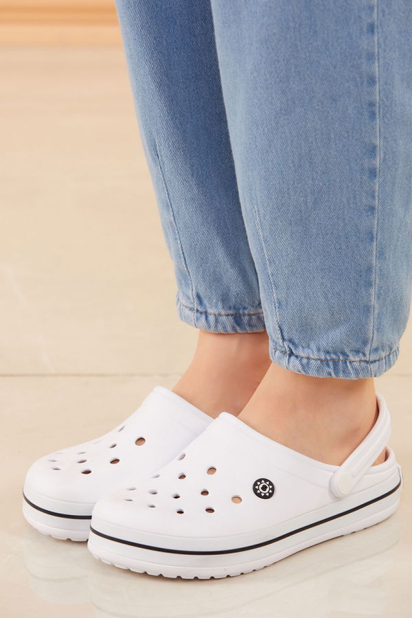 Kadın Beyaz CROCS TERLIK - 20604 BEYAZ