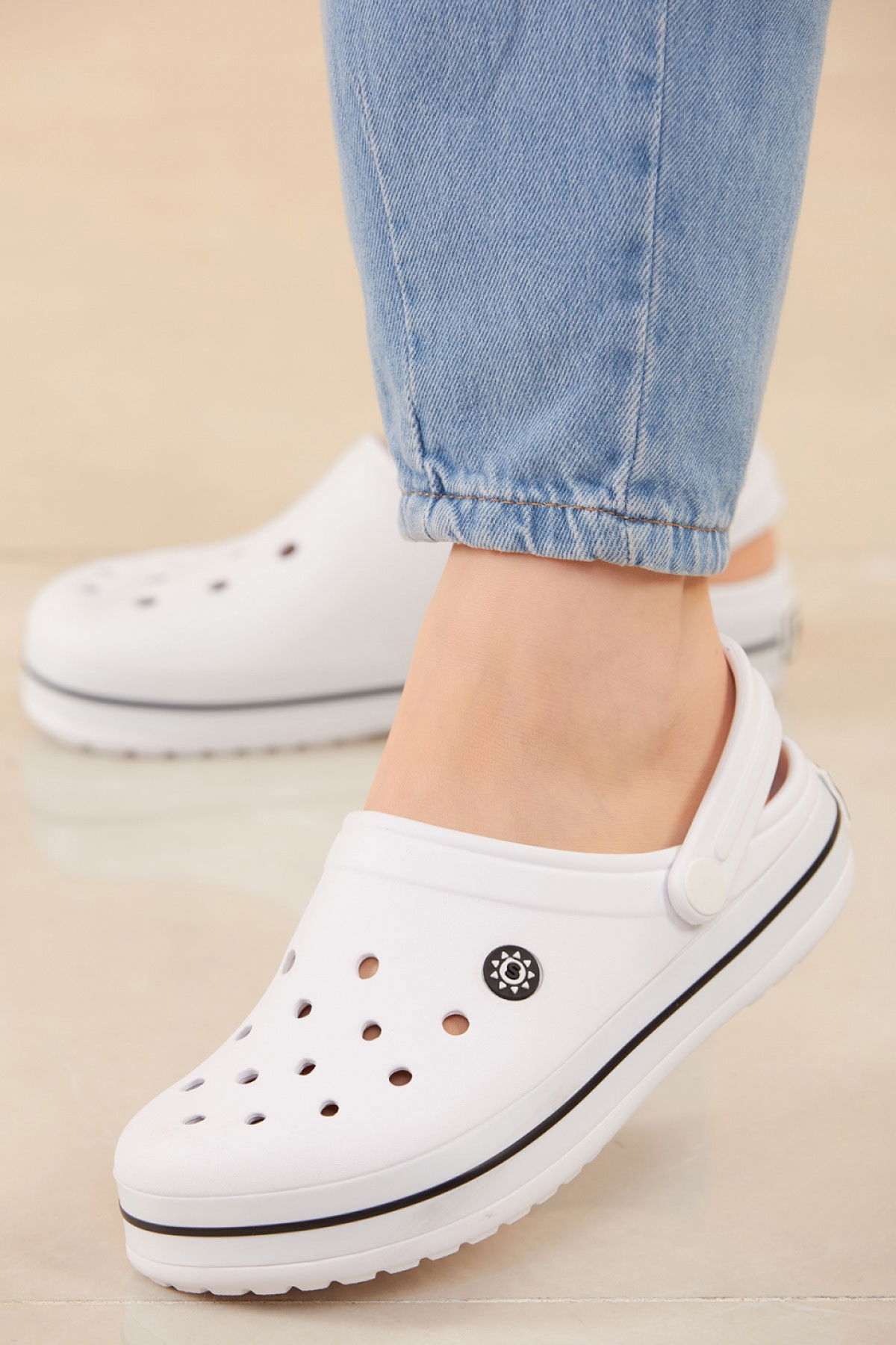 Kadın Beyaz CROCS TERLIK - 20604 BEYAZ