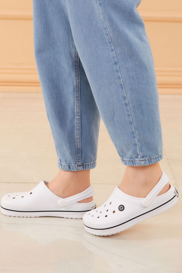 Kadın Beyaz CROCS TERLIK - 20604 BEYAZ