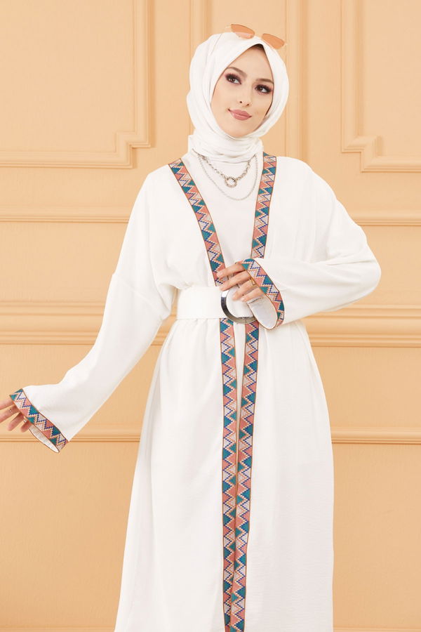 KIMONO CEKET Beyaz - 20619 BEYAZ