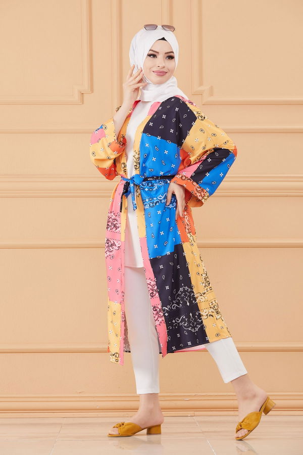 KIMONO CEKET çok Renkli - 20636 ÇOK RENKLİ