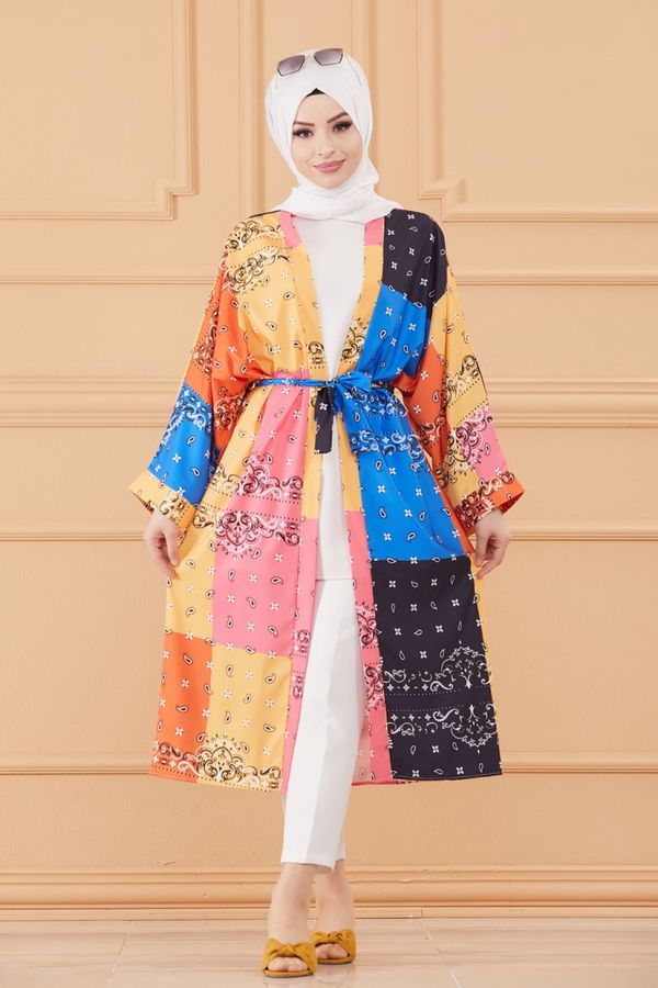 KIMONO CEKET çok Renkli - 20636 ÇOK RENKLİ