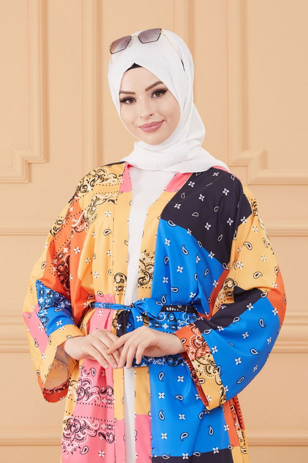 KIMONO CEKET çok Renkli - 20636 ÇOK RENKLİ