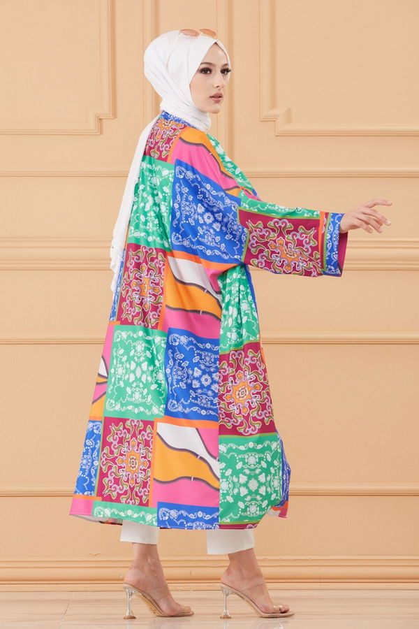 KIMONO CEKET çok Renkli - 20637 ÇOK RENKLİ