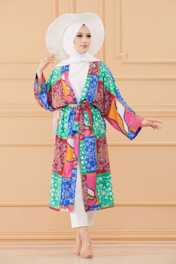 KIMONO CEKET çok Renkli - 20637 ÇOK RENKLİ
