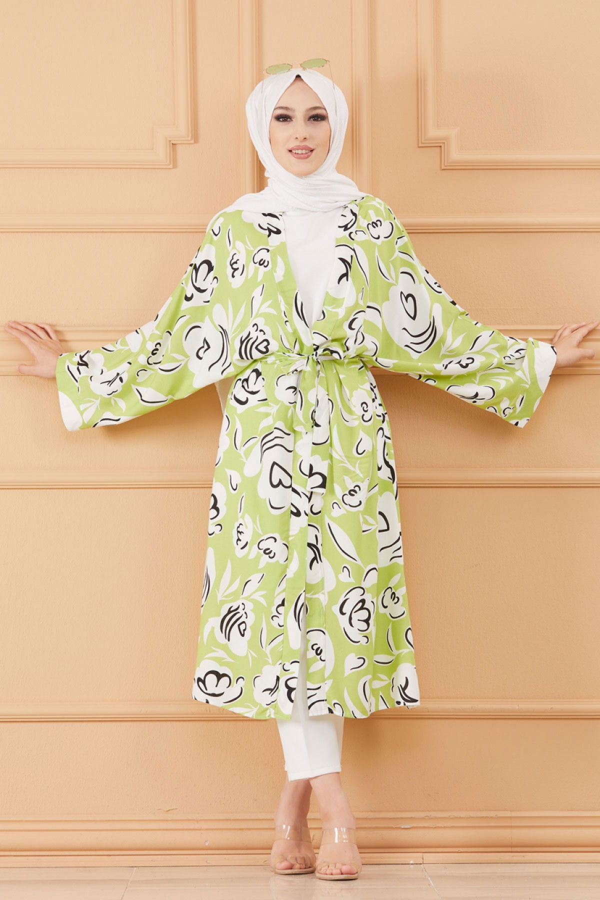 KIMONO CEKET Yeşil - 20638 YEŞİL
