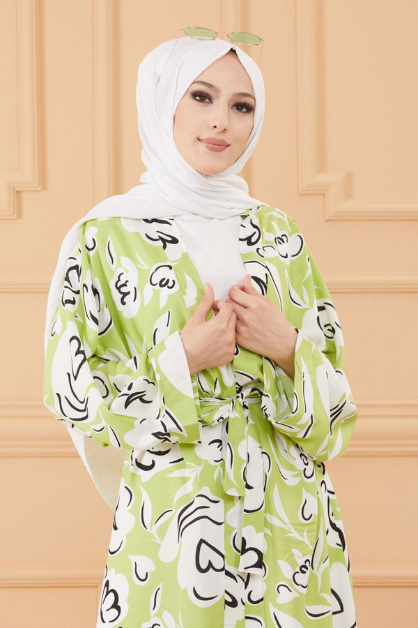 KIMONO CEKET Yeşil - 20638 YEŞİL