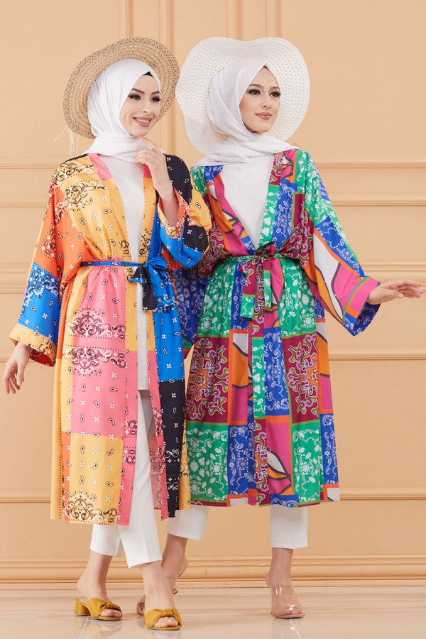 KIMONO CEKET çok Renkli - 20637 ÇOK RENKLİ