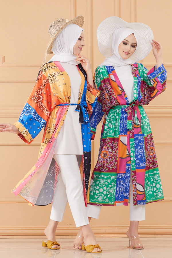 KIMONO CEKET çok Renkli - 20636 ÇOK RENKLİ