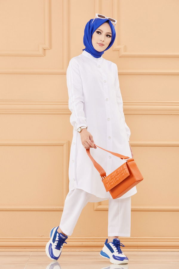 TUNIK PANTOLON Beyaz - 3577