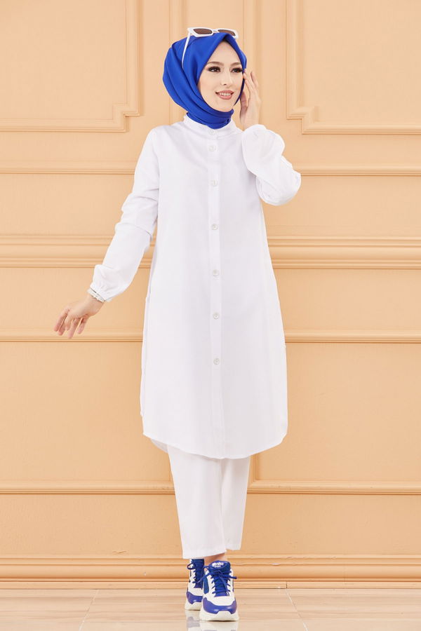 TUNIK PANTOLON Beyaz - 3577