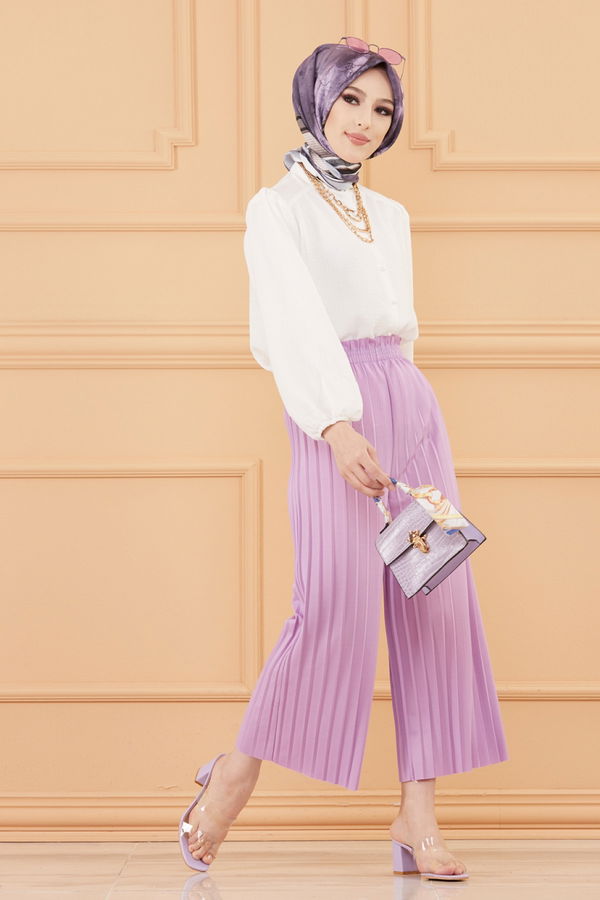 PILISELI PANTOLON Lila - 8705 LİLA