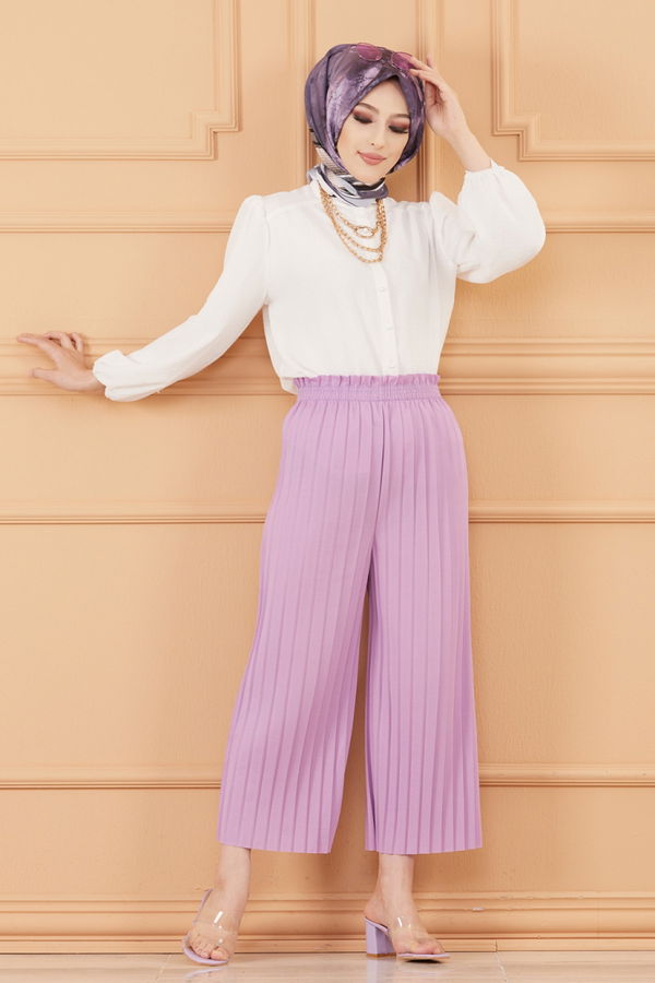 PILISELI PANTOLON Lila - 8705 LİLA