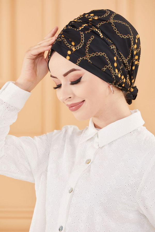 DESENLI ESARP Siyah - 30023 SİYAH