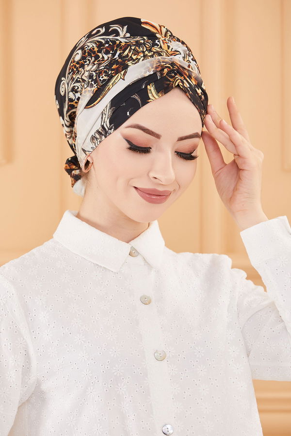 DESENLI ESARP Siyah - 30023 SİYAH