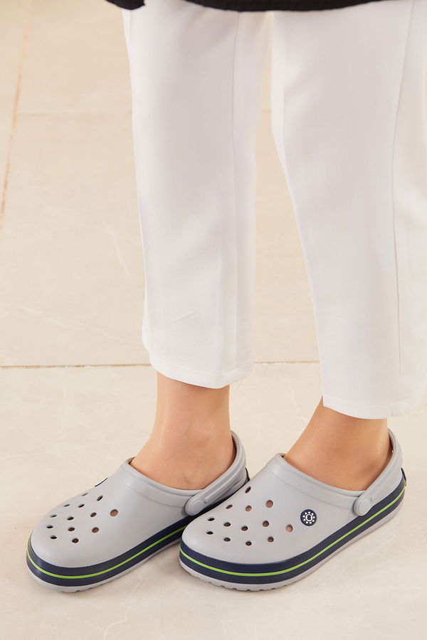 Kadın Gri CROCS TERLIK - 20604