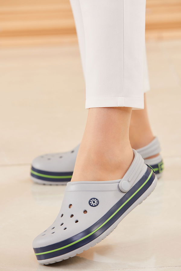 Kadın Gri CROCS TERLIK - 20604