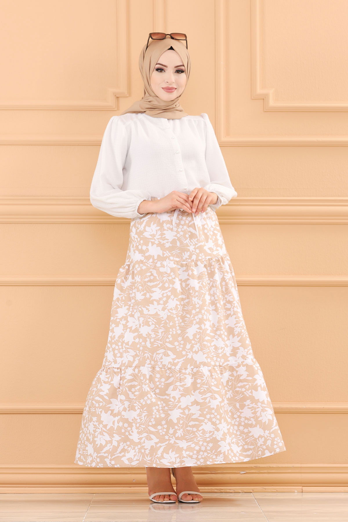 DESENLI ETEK Bej - 3736 BEJ