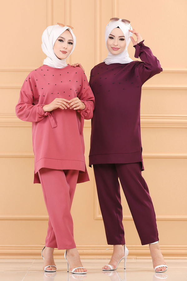 TUNIK PANTOLON Pembe - 3502 PEMBE