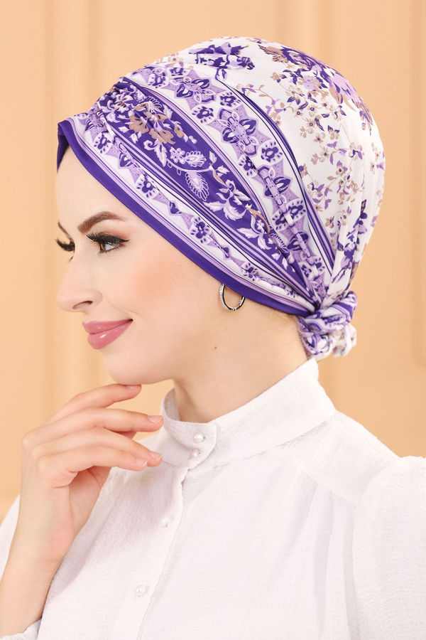 DESENLI ESARP Lila - 30040 LİLA