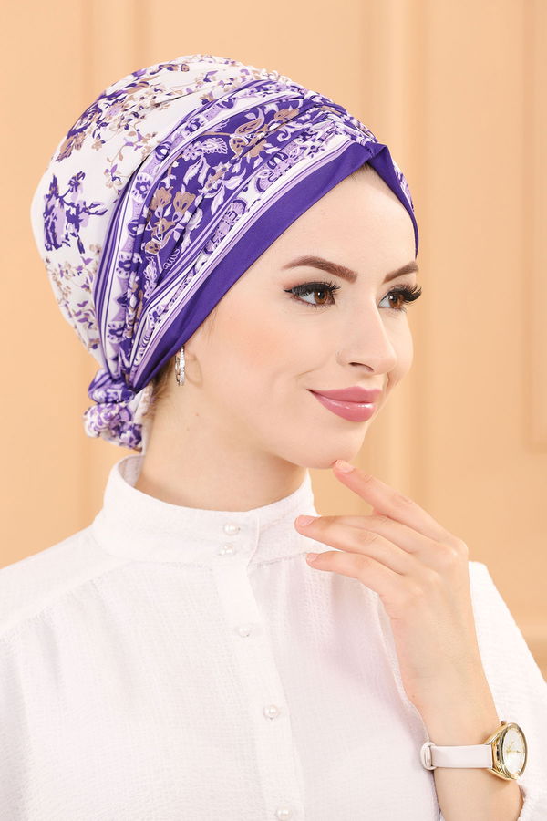 DESENLI ESARP Lila - 30040 LİLA