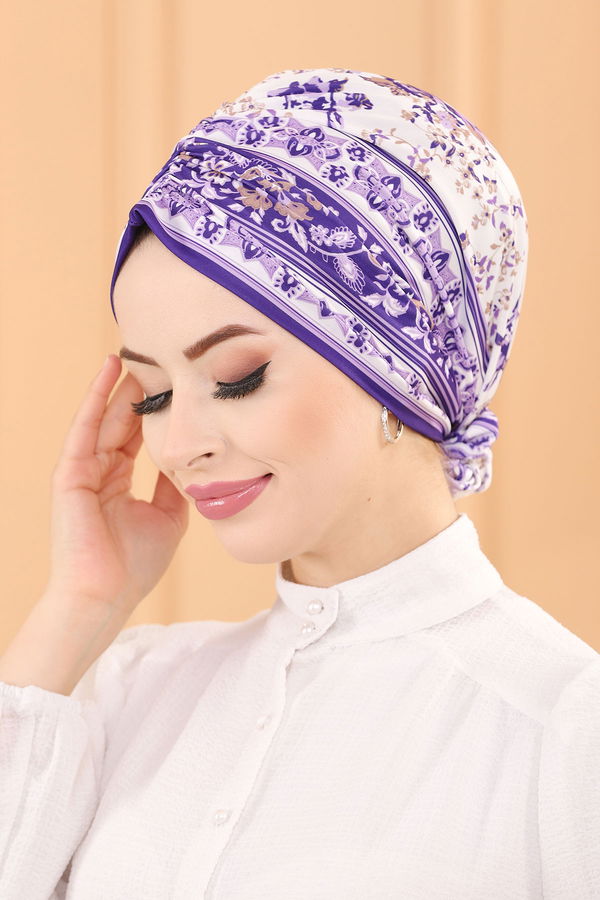 DESENLI ESARP Lila - 30040 LİLA
