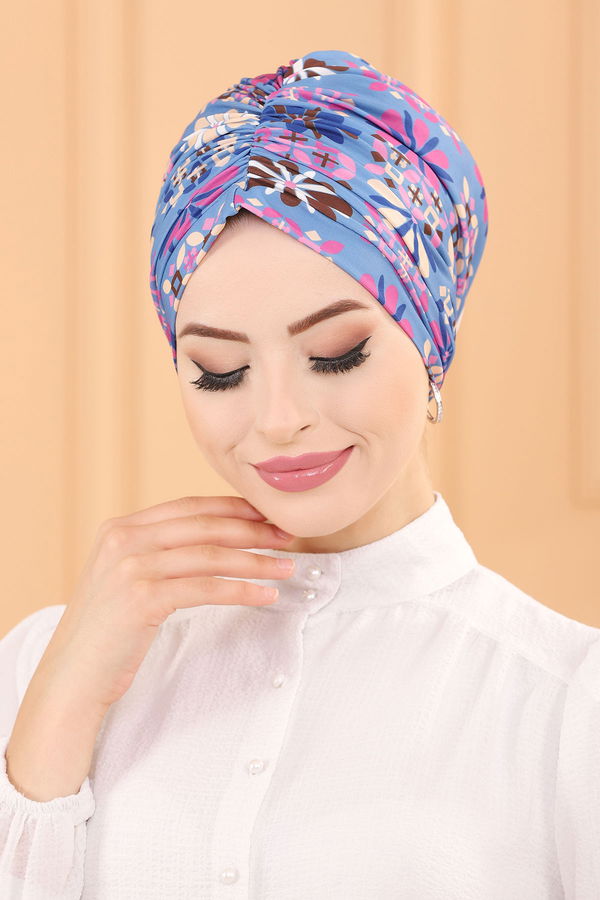 DESENLI ESARP Mavi - 30041