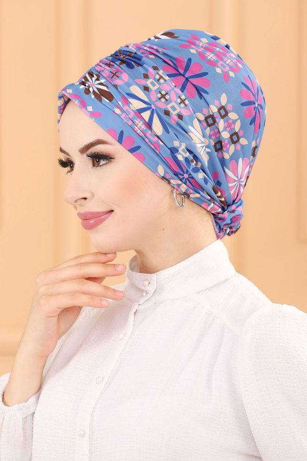 DESENLI ESARP Mavi - 30041