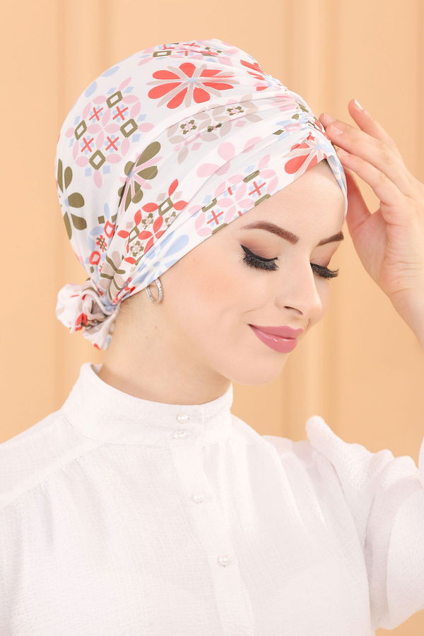 DESENLI ESARP Beyaz - 30041 BEYAZ
