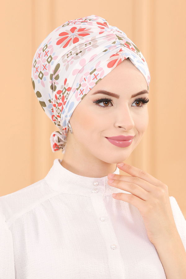 DESENLI ESARP Beyaz - 30041 BEYAZ