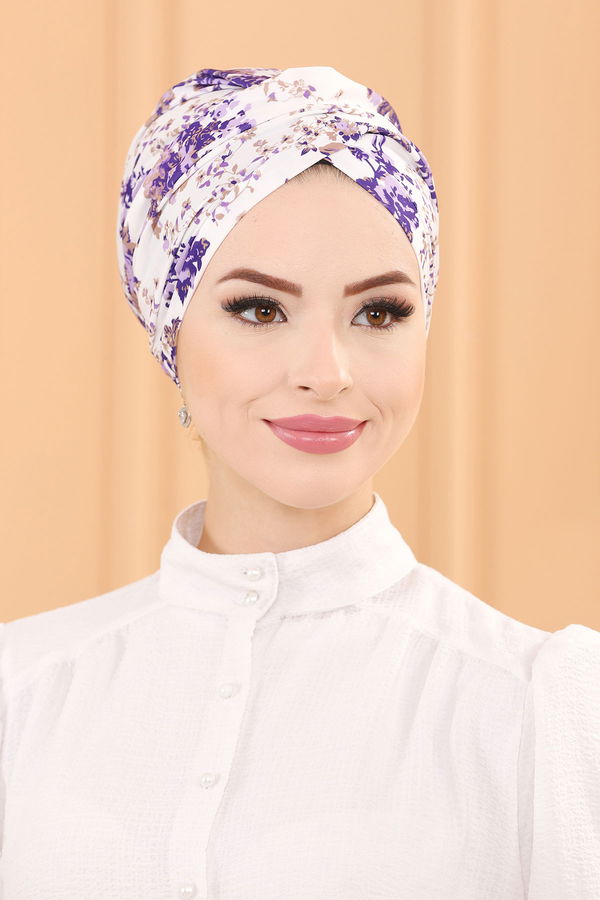 DESENLI BONE Lila - 30043 LİLA