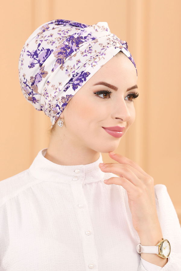 DESENLI BONE Lila - 30043 LİLA