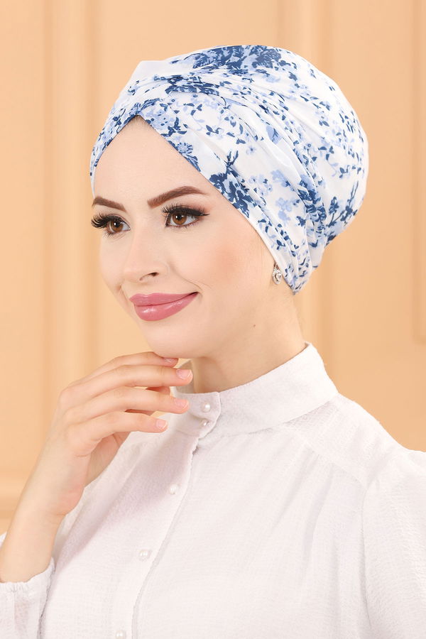 DESENLI BONE Mavi - 30043 MAVİ
