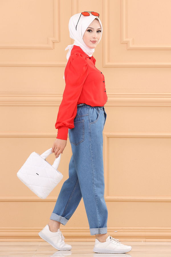 KOT PANTOLON Mavi - 8854 MAVİ