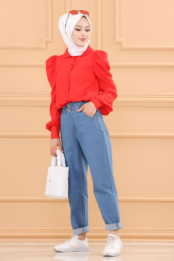 KOT PANTOLON Mavi - 8854 MAVİ