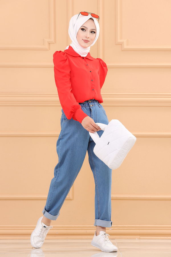 KOT PANTOLON Mavi - 8854 MAVİ