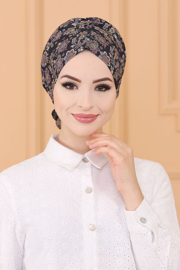 DESENLI ESARP Siyah - 30052