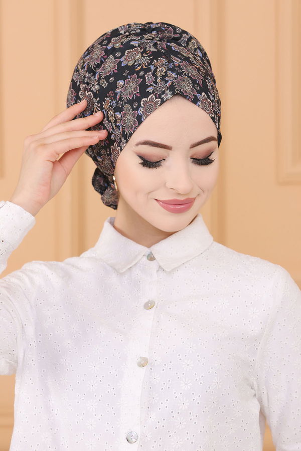 DESENLI ESARP Siyah - 30052