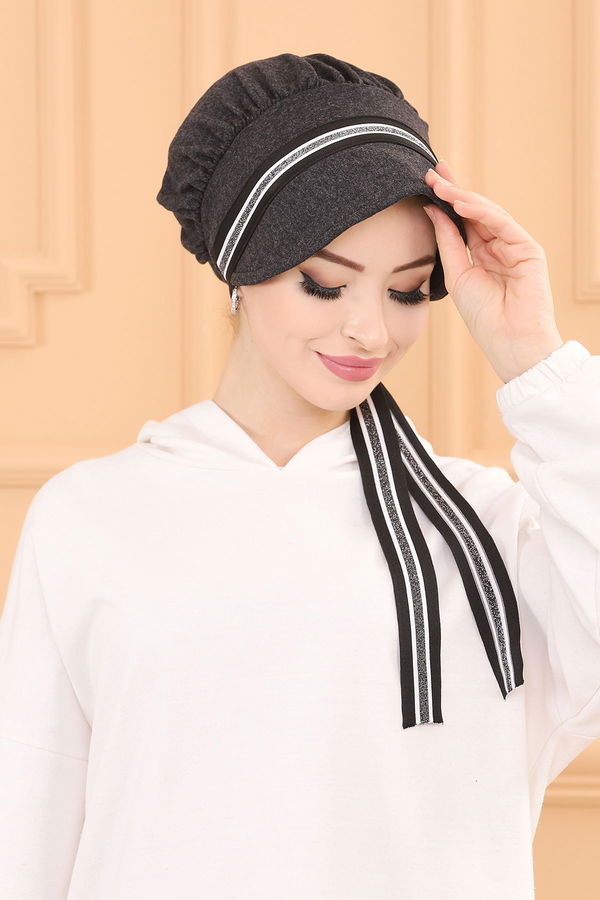 Sapkalı Bone Antrasit - 30059