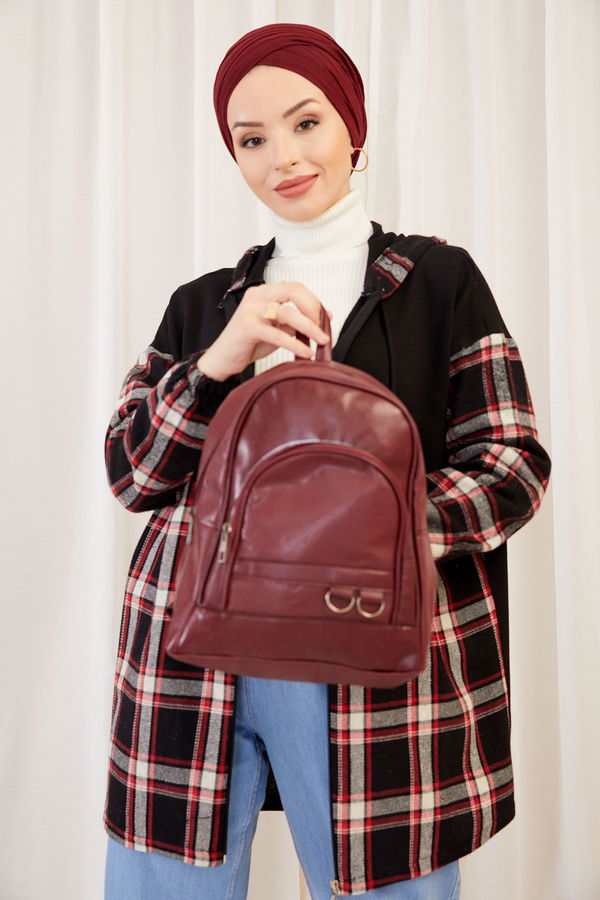 Kadın Bordo Sırt Cantası BORDO - 20739 - 20739 BORDO