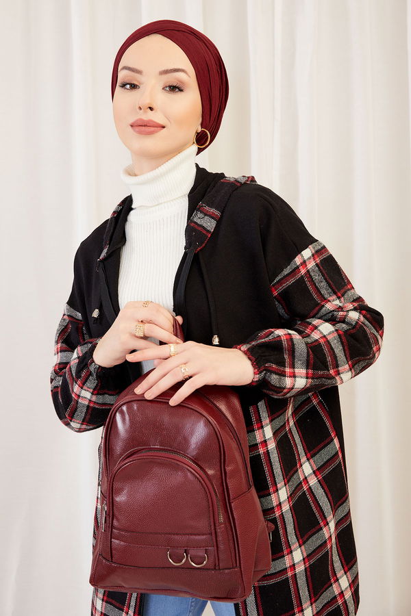 Kadın Bordo Sırt Cantası BORDO - 20739 - 20739 BORDO